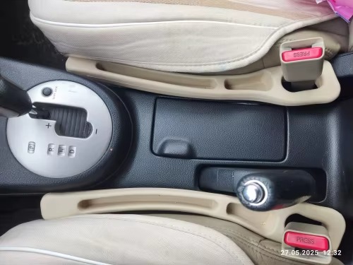 Beige gap filler installed both sides visible